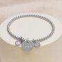 Personalised Gold Or Silver Milestone Birthday Charm Ball Bracelet, thumbnail 1 of 4