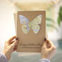 Personalised Map Butterfly Mother's Day Card, thumbnail 6 of 7
