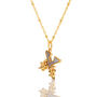 Gold Plated X Initial Necklace With Mother Of Pearl, thumbnail 2 of 6