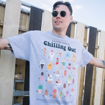 Chilling Out Men's Ice Cream Guide T Shirt, 4 of 4