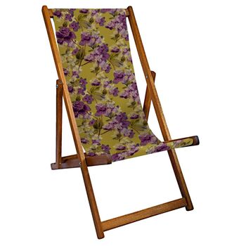 Amberley Floral Deckchair Purple, 3 of 3