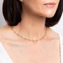 9ct Gold Quatrefoil Station Link Necklace, thumbnail 1 of 4