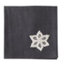 Set Of Four Grey Snowflake Napkins, thumbnail 3 of 3