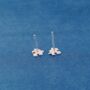 Silver Jigsaw Puzzle Stud Earrings, 925 Sterling Silver, thumbnail 4 of 7
