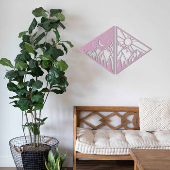 Day And Night Triangle: Wooden Wall Art Masterpiece, 7 of 12