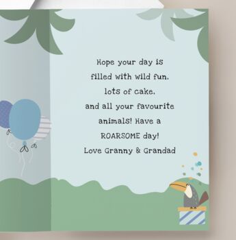 Personalised Photo Animals Birthday Card, 3 of 5