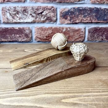 Rope Wooden Door Stop / Wedge, 2 of 5