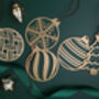 Handmade Brass Christmas Tree Decorations – The Classics Collection, thumbnail 1 of 11