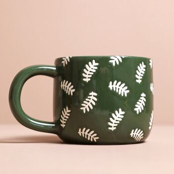 Ceramic Green Leafy Dad Mug, 2 of 3
