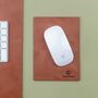 Engraved Mini Bonded Leather Mouse Mat, thumbnail 1 of 3