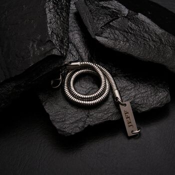 Personalised Silver 5mm Snake Bracelet, 8 of 11