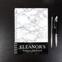 Personalised Marble Wedding Planner A5 Notebook, thumbnail 4 of 6
