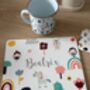 Kids Personalised Little Fairy Placemat, Coaster And Mug Dinner Set, thumbnail 1 of 8
