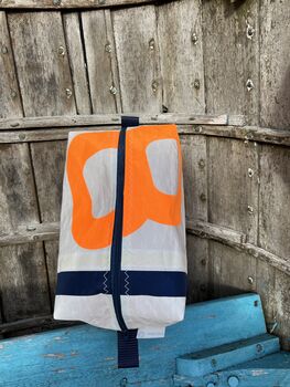 Large Recycled Sailcloth Wash Bag, 5 of 9