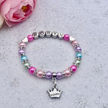 Personalised Princess Or Fairy Charm Bracelet, 3 of 12