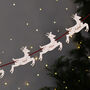 Santas Reindeer Christmas Garland, thumbnail 1 of 5