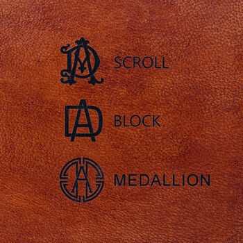 Monogram Leather Desk Set, Retirement Gift, 10 of 11