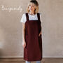 Cotton Crossover Pinafore Apron With Pockets, thumbnail 10 of 12