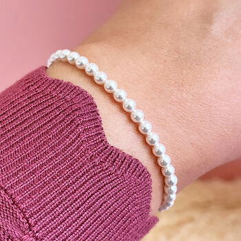 Stretch Pearl Stacking Bracelet, 4 of 6