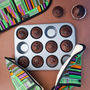 African Print Oven Gloves | Green Kente Kofi Print, thumbnail 2 of 4