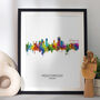 Middlesbrough Skyline Portrait Print And Box Canvas, thumbnail 1 of 5