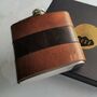 Personalised Leather Hip Flask, thumbnail 2 of 7