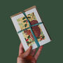 Pack Of Five Reusable Eco Friendly Christmas Cards Blank Or Optional Handwritten Message, thumbnail 5 of 12