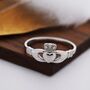 Sterling Silver Claddagh Ring, thumbnail 3 of 12