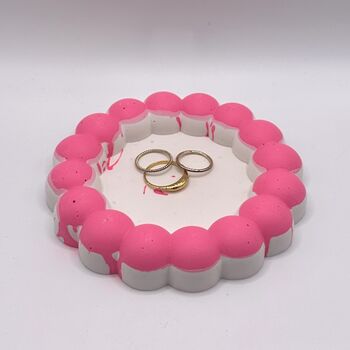 Neon Bubble Tray Pink And White, 5 of 7