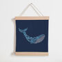 Whale Banner Embroidery Kit, thumbnail 1 of 5