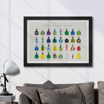 Greats Of The Flats Racing Poster Print, 4 of 4