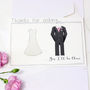 Bride And Groom Wedding Acceptance Card, thumbnail 5 of 9