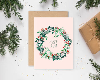 Set Of Four Handmade Christmas Cards, 8 of 9