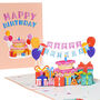 Happy Birthday Cake Pop Up Card For Friends, thumbnail 1 of 5
