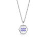 Aquarius Zodiac Glowing Pendant Necklace With Uv Keyring Torch, thumbnail 2 of 12