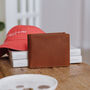 Men's Brown Leather Bifold Wallet, thumbnail 1 of 4