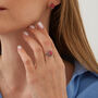Red Opal Sterling Silver Ring, thumbnail 4 of 6