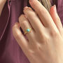 Turquoise Gemstone Sun Ring, thumbnail 1 of 7