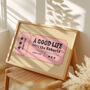 Ticket To A Good Life Personalised Family Print, thumbnail 6 of 10