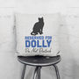 Personalised Reserved For The Cat Cushion Gift For Mum, thumbnail 2 of 6