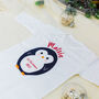 Personalised Penguin Baby First Christmas Babygrow, thumbnail 2 of 12