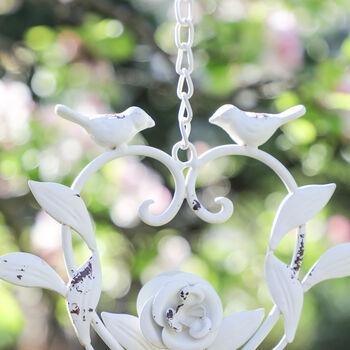 Ornate Hanging Heart Garden Wind Chime, 5 of 9