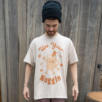 Use Your Noggin Men's Christmas T Shirt, 3 of 4