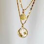 Mother Of Pearl Moon Gold Vermeil Necklace, thumbnail 3 of 8
