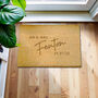 Personalised Couples Indoor Doormat, thumbnail 1 of 5