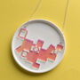 Geometric Cubes Statement Necklace, thumbnail 5 of 7