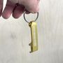 Personalised Gold Bottle Opener Keyring, thumbnail 3 of 5
