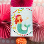 Happy Birthday Mermaid Mini Card, thumbnail 5 of 5