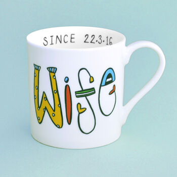 Personalised Wife Fine Bone China Mug, 2 of 4