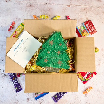 Mini Christmas Tree Pinatas By Post, 2 of 3